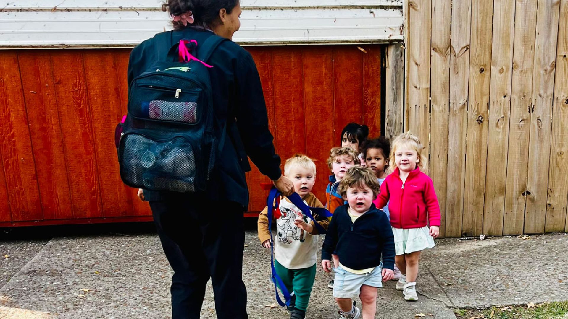 Children in Line at Pathways 2 Learning